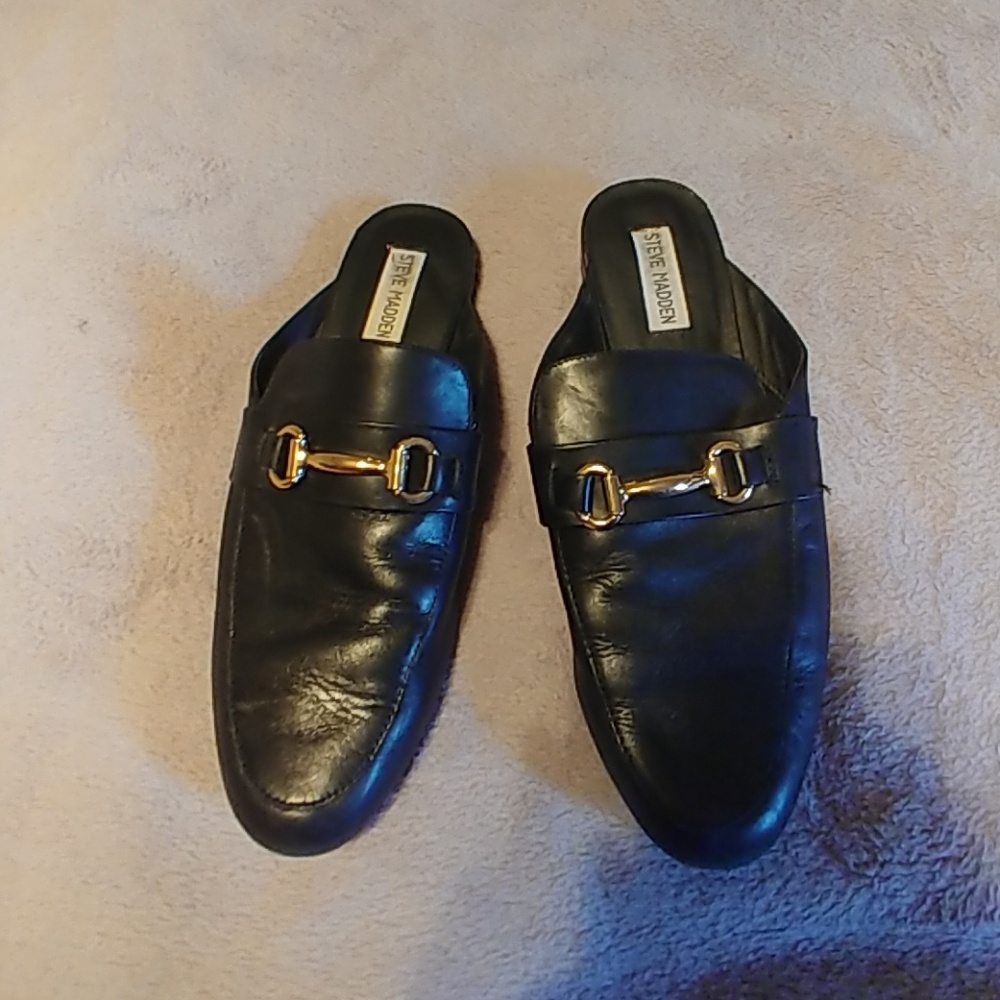 Black Steve Madden Mules